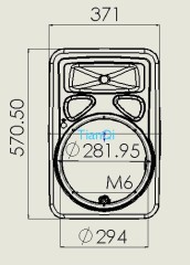 Speaker cabinet TY87-1 12''