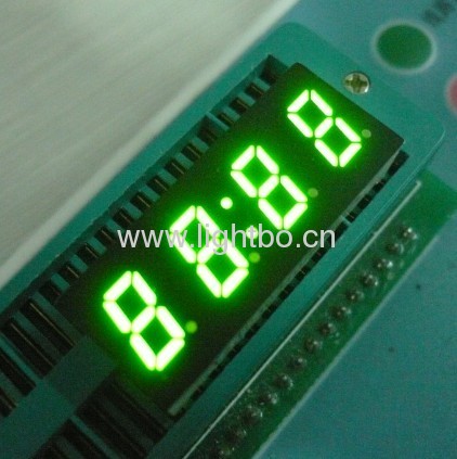 0,3 Zoll (7,6 mm) 4-stellige gemeinsamen Anodensegment grün 7 geführt Uhranzeige