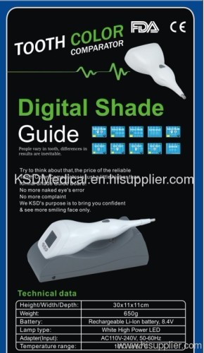 tooth color comparator shade guide