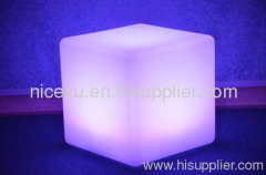LED CUBE CHAIR AND TABLE