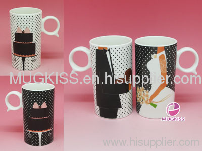 wedding gift item promiss mug heart shaped lovers mug beauti