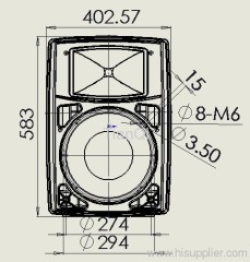 Speaker cabinet TY87-5 12''