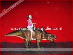 Walking dinosaur as small amusement rides