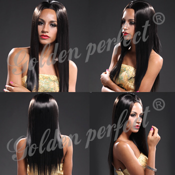 22"100%human hair front lace wigs