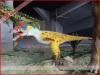 Amusement park animatronic dinosaur