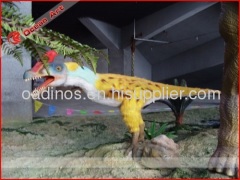 Amusement park animatronic dinosaur