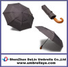 stick wooden hand folding umbrella