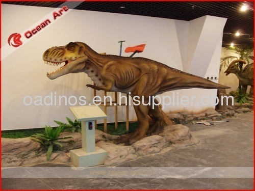 Ridding Animatronic dinosaur model