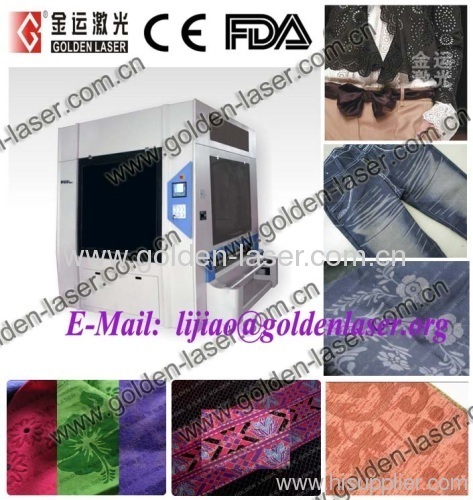 Laser Suede Engraving Machinery With Auto Feeder