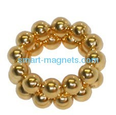 neodymium ball magnet aurum plated