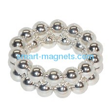 neodymium ball magnet silver plated