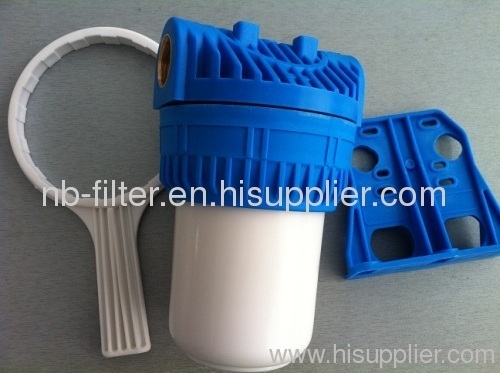 Three parts plastic water filter housings
