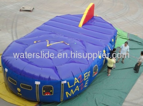 lazer tag maze inflatable maze for kids