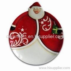 Ceramic christmas plate