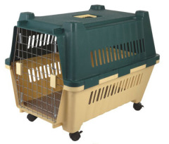 plastic dog crate