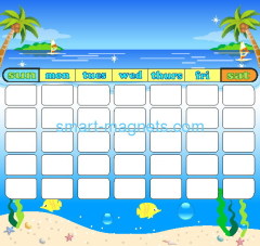 refrigeratory magnet calendar