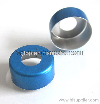 13mm Aluminum Seal Cap with Central Hole