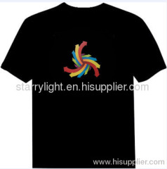 starry-light custom el flash t shirt