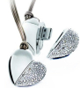 Diamond heart usb flash drive usb flash disk for promotion gift 128mb to 32gb