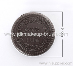 Cocoa Cookies Shape Cosmetic Mirror with Comb