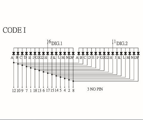 14 segment display driver