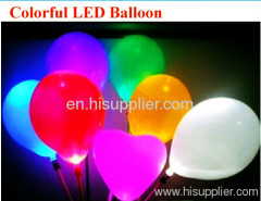 colorful LED inflatables,heart shape LED inflatables ballons