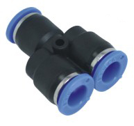 Union Y one touch tube pneumatic fittings