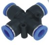 Union cross one touch tube pneumatic fittings