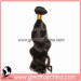 Indian Natural Human Hair Weft Natural Color Natural Wave (GH-HW009)