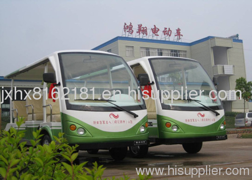 9 Seats Electric Sightseeing Vehicle (Green)