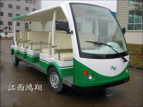 15 Seats Electric Sightseeing Vehicle (Green)