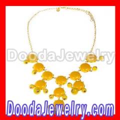 Fashion Yellow J CREW Bubble Bib Statement Necklace 2012