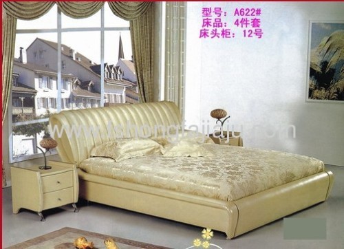 Leather Comfortable bed