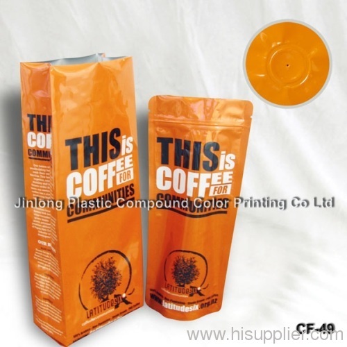 coffee bean plastic bag