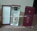 Ecofriendly Embossed Paperboard / Cardboard Wine Boxes 10 * 4 * 3 Inch