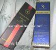 Embossing Black / Blue Corrugated Cardboard Wine Boxes 10 * 3.4 * 3.4 Inch