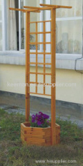 Wooden square flower stand