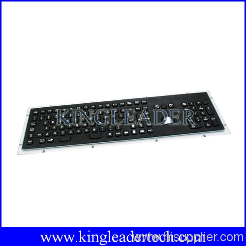 metal industrial kiosk keyboard with function key