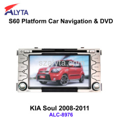 KIA Soul 2008-2011 car gps dvd rearview with 3G DVB-T IPOD PIP usb sd bluetooth