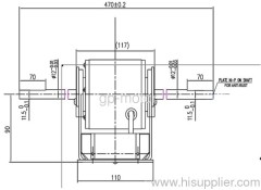 Variable voltage speed control Fan Coils EC motor for air conditoner