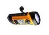 Waterproof Hand Crank Torch, LED Solar Power Flashlight, Portable Emergency Light