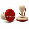 popular logo design silicone cookie stamp with plastic handle