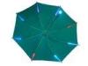 Promotional ABS Handle 3 Fold Torch Led Flashlight Umbrella Green OEM / ODM