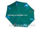 Promotional ABS Handle 3 Fold Torch Led Flashlight Umbrella Green OEM / ODM