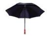 Automatic Open Led Flashlight Umbrella With Iron Metal Shaft , Alarm Function