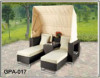 Rattan sofa bed set