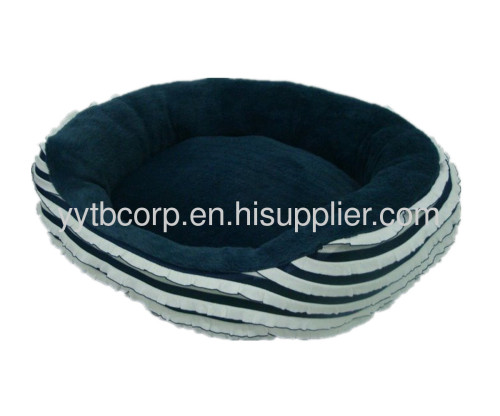 round pleated pet bed Pleated