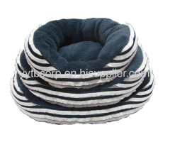 oval pleated pet bed