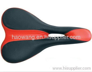 red cheap bicycle saddle