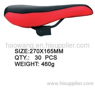 red and black mtb road bicycle seat (ISO9000)